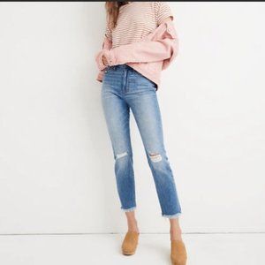 Madewell The Perfect Vintage Jean Raw Hem Size 31